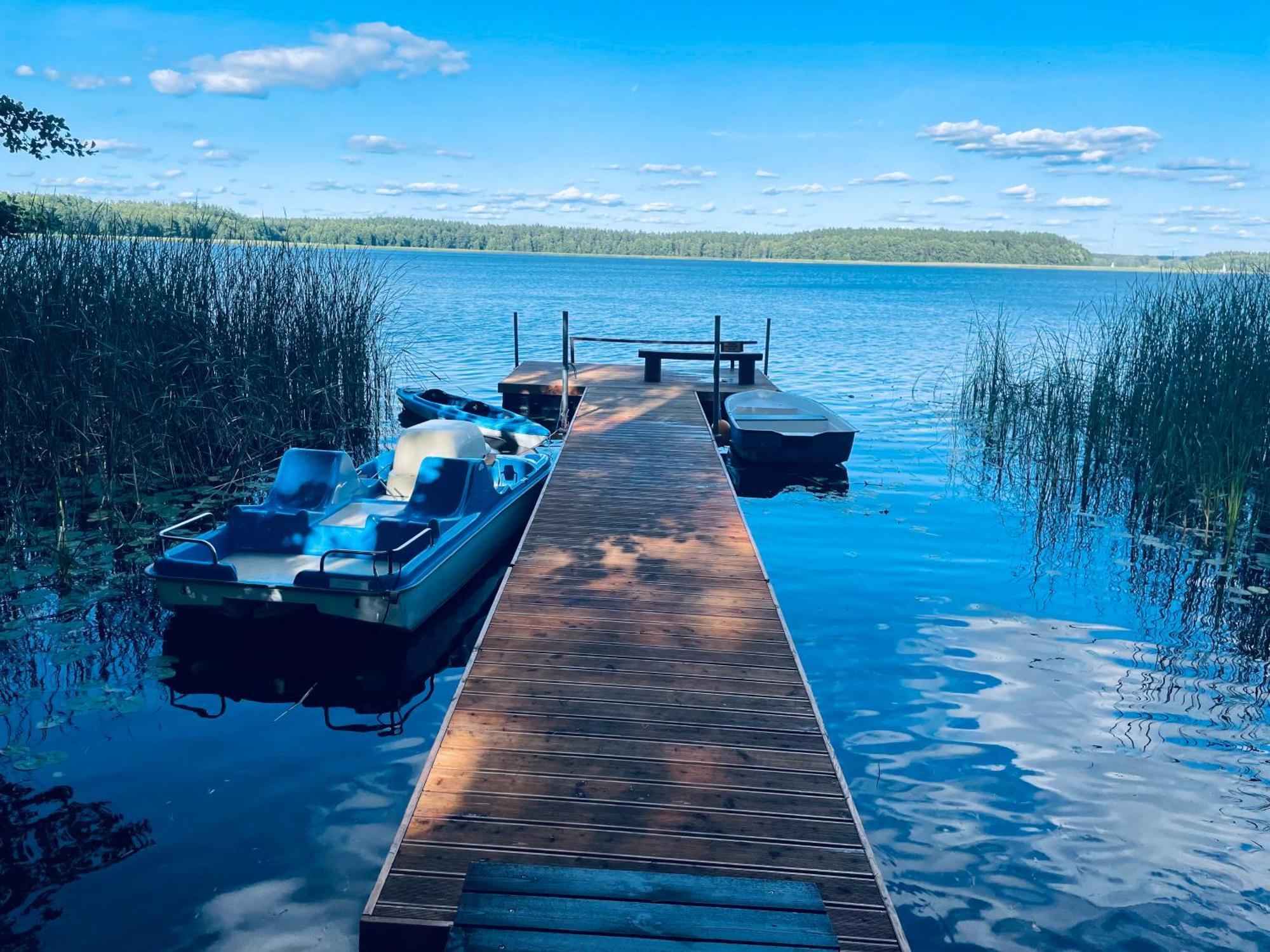 Dom Nad Jeziorem Mazury Pomost Segment 2 Giżycko Esterno foto